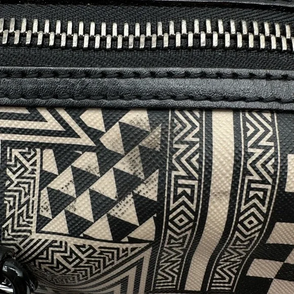 L.A.M.B. Walderston Handbag Black Tribal‎ Geometric Leather Gwen Stefani Y2K NWT - Picture 12 of 12